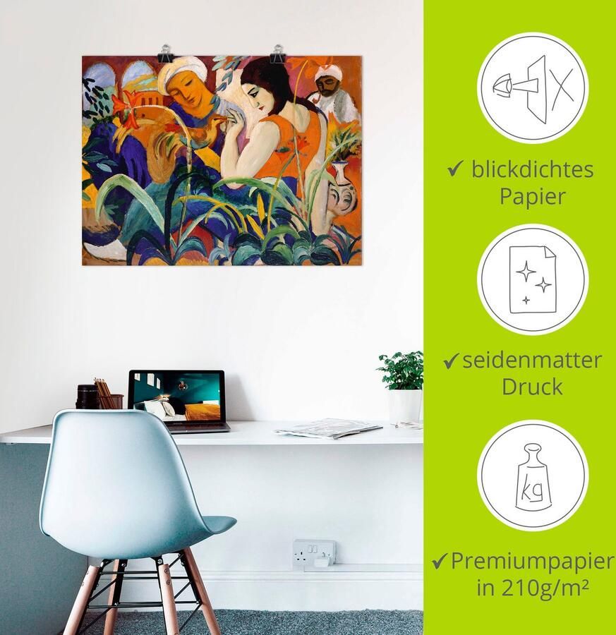 Artland Artprint Oriëntaalse vrouwen. 1912 als artprint op linnen poster in verschillende formaten maten - Foto 2