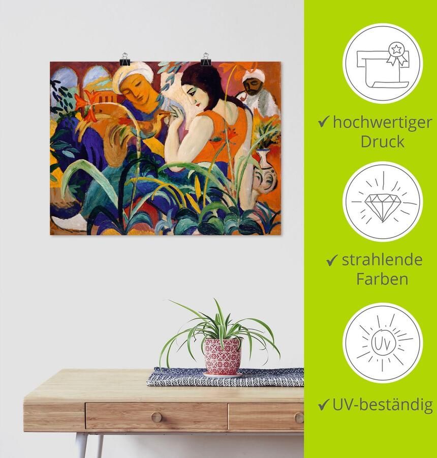 Artland Artprint Oriëntaalse vrouwen. 1912 als artprint op linnen poster in verschillende formaten maten - Foto 3