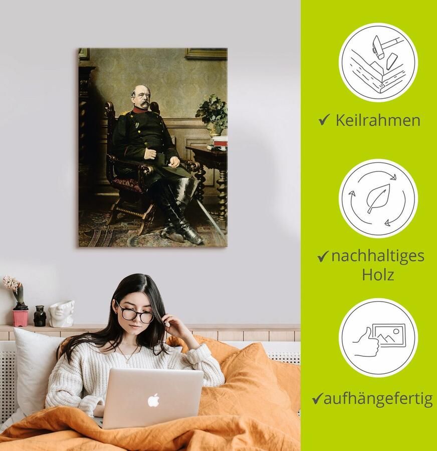 Artland Artprint op linnen Otto van Bismarck