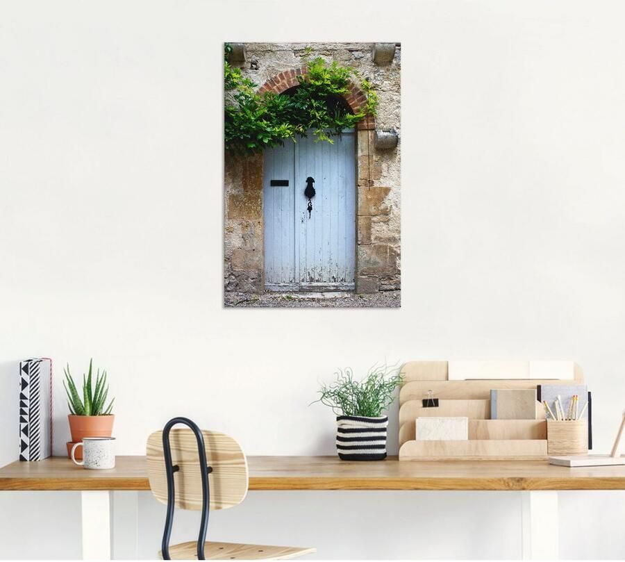 Artland Artprint Oude deur in Zuid-Frankrijk als artprint van aluminium artprint voor buiten artprint op linnen poster in verschillende maten. maten - Foto 6