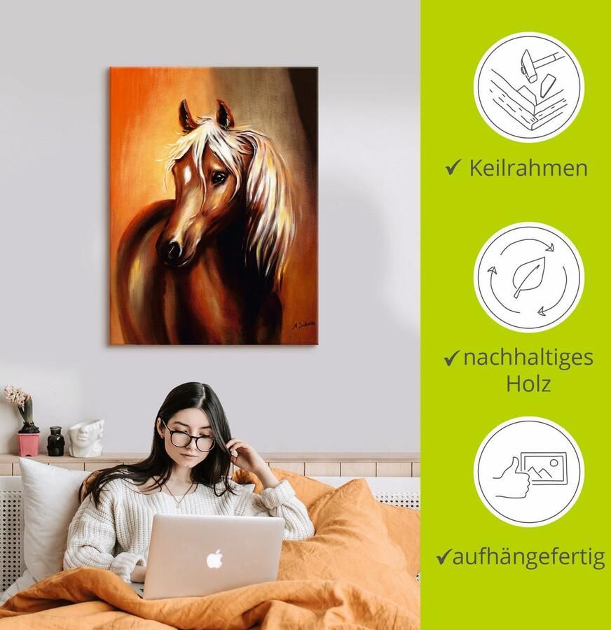 Artland Artprint op linnen Paard fantasie - Foto 2
