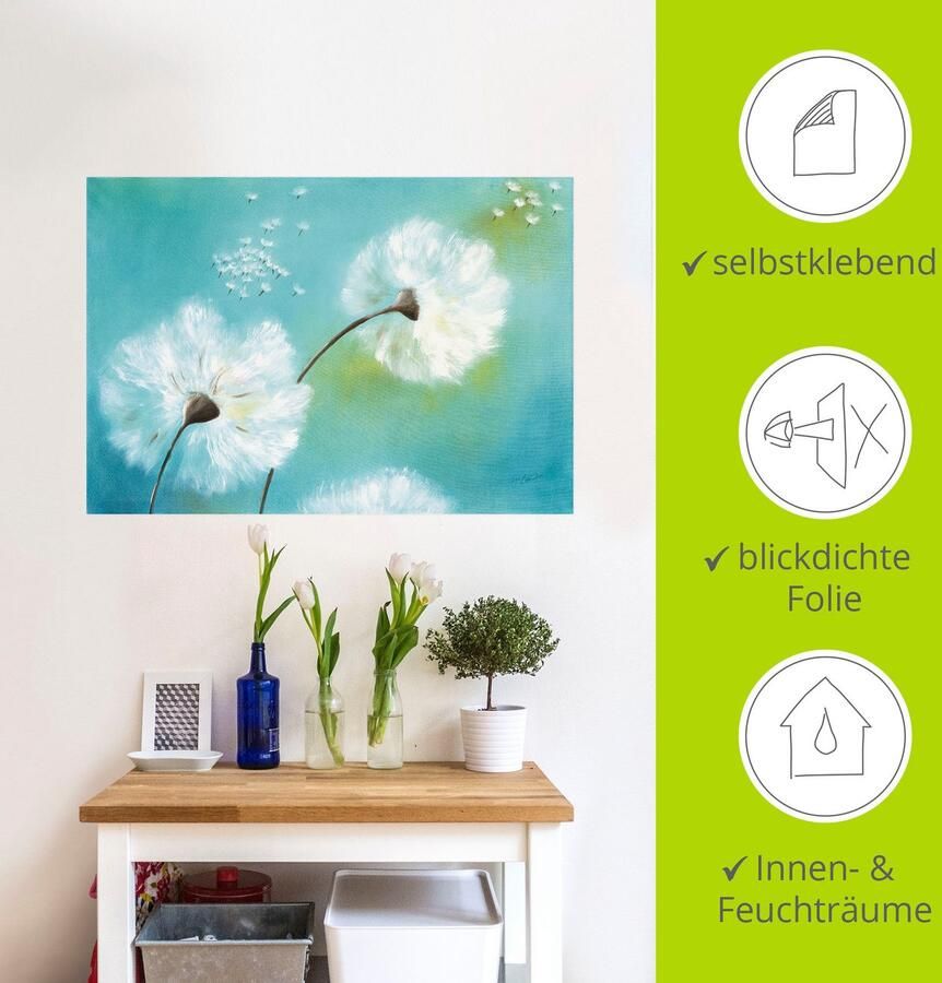 Artland Artprint Paardenbloemen als artprint van aluminium artprint voor buiten artprint op linnen poster muursticker - Foto 4
