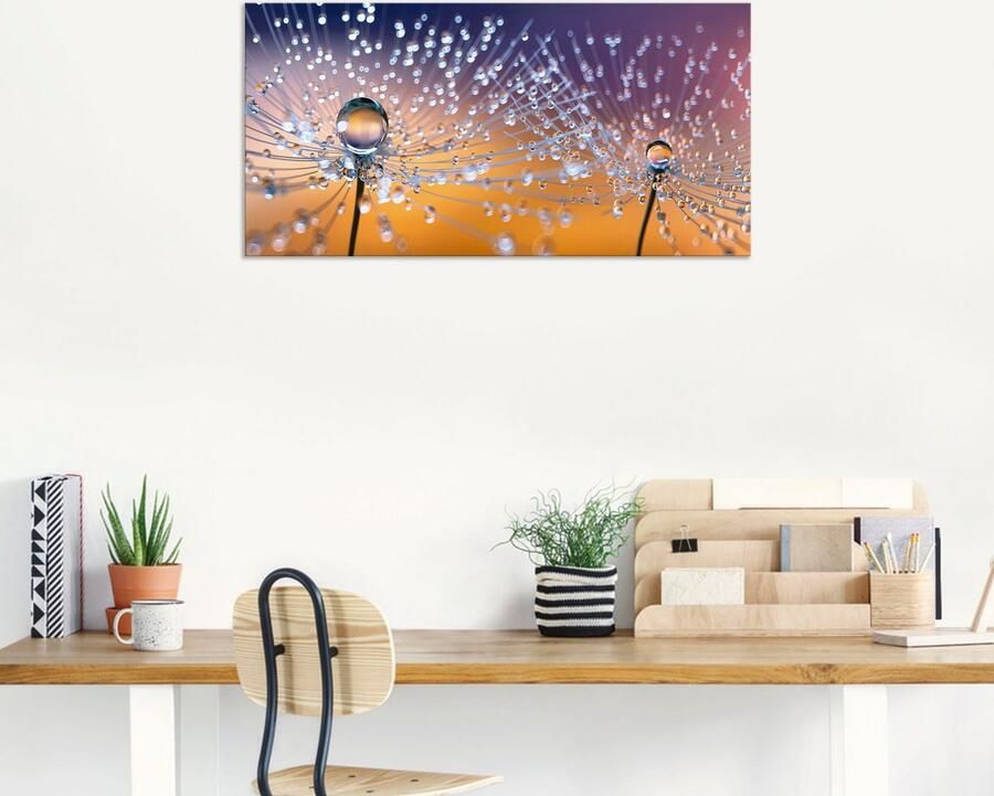 Artland Artprint Paardenbloemen dauwdruppel als artprint van aluminium artprint voor buiten artprint op linnen poster muursticker - Foto 7