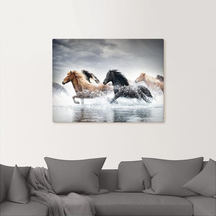 Artland Artprint Paardenrennen V als artprint op linnen poster in verschillende formaten maten