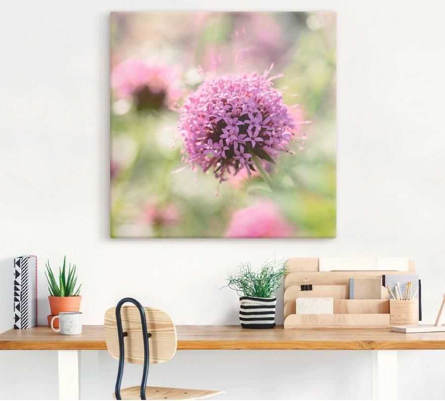 Artland Artprint Paars Bloem in tegenlicht als artprint op linnen muursticker in verschillende maten - Foto 3