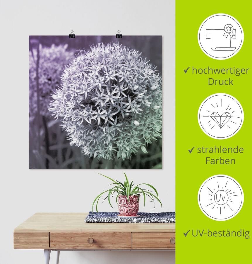 Artland Artprint Paars Sensatie I als artprint van aluminium artprint voor buiten artprint op linnen poster muursticker - Foto 3