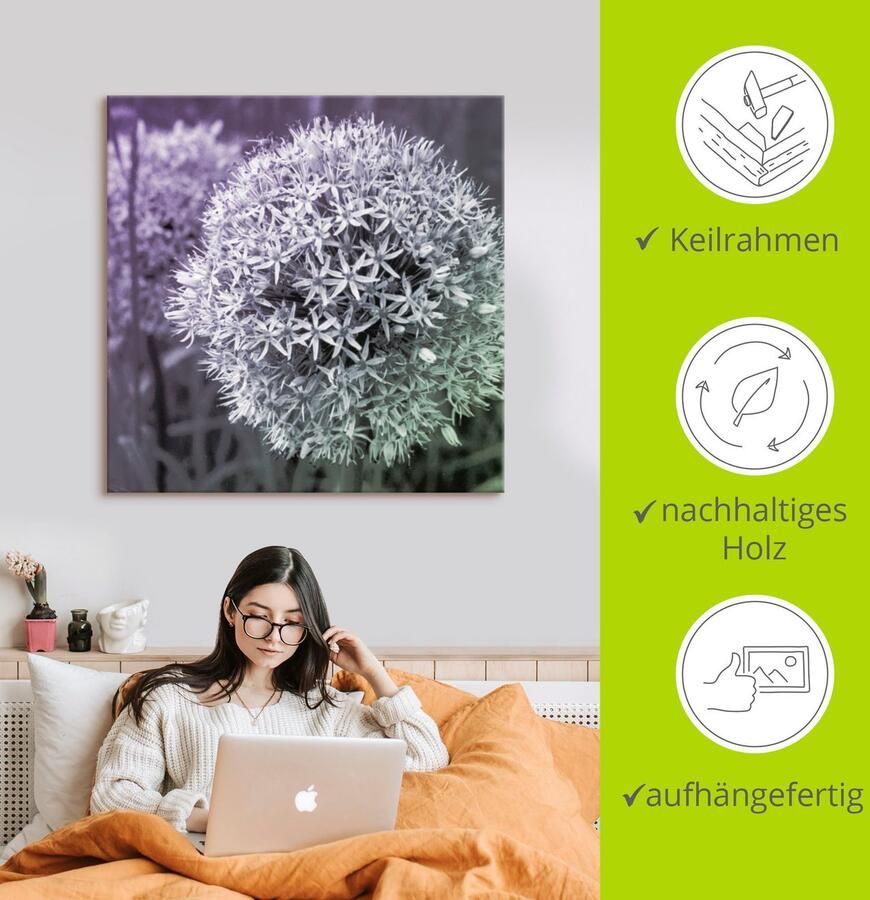 Artland Artprint Paars Sensatie I als artprint van aluminium artprint voor buiten artprint op linnen poster muursticker - Foto 3