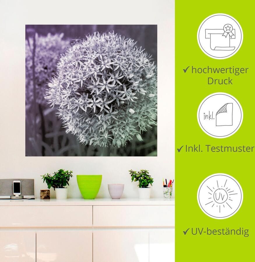 Artland Artprint Paars Sensatie I als artprint van aluminium artprint voor buiten artprint op linnen poster muursticker - Foto 3