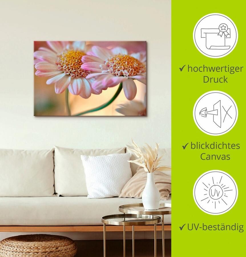Artland Artprint op linnen Paarsgewijs samenzijn - Foto 3