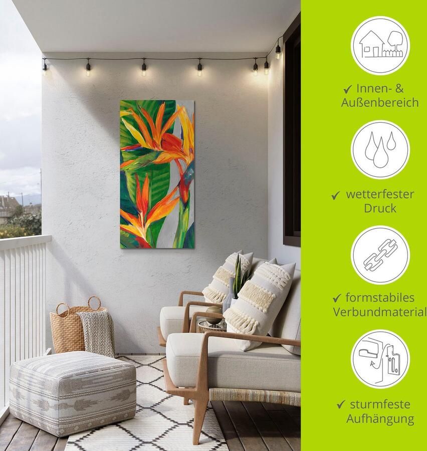 Artland Artprint Paradijsvogel II als artprint van aluminium artprint voor buiten artprint op linnen poster in verschillende maten. maten - Foto 3