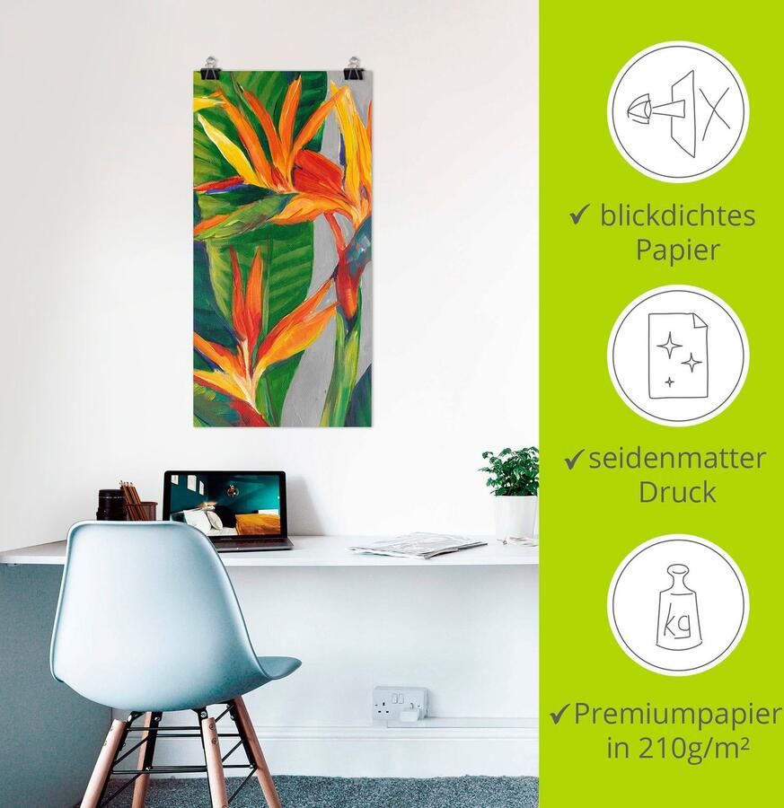 Artland Artprint Paradijsvogel II als artprint van aluminium artprint voor buiten artprint op linnen poster in verschillende maten. maten - Foto 2