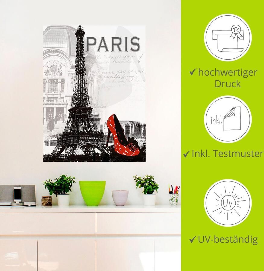 Artland Artprint Parijs chic als artprint van aluminium artprint voor buiten artprint op linnen poster muursticker - Foto 3