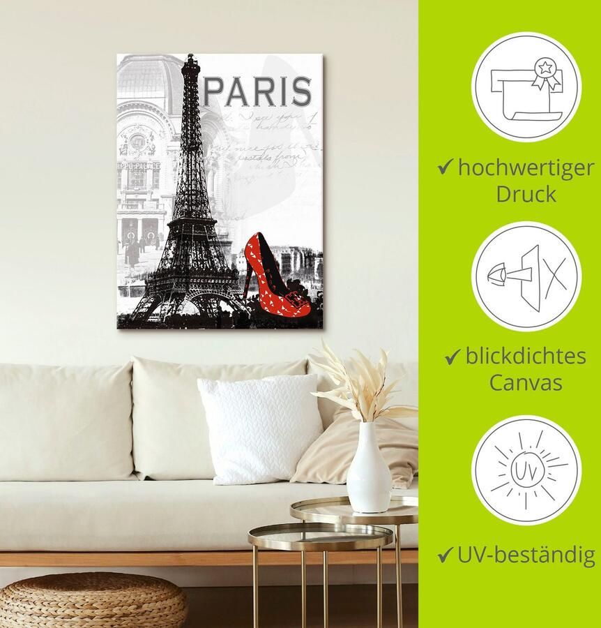 Artland Artprint Parijs chic als artprint van aluminium artprint voor buiten artprint op linnen poster muursticker - Foto 3