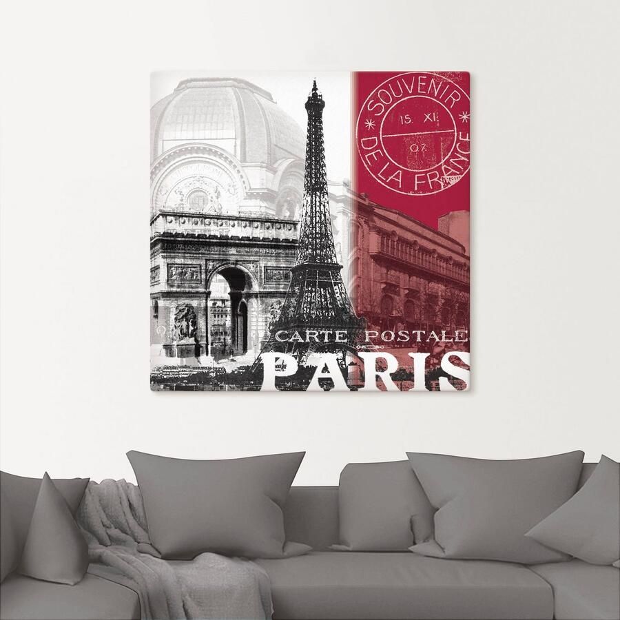 Artland Artprint Paris als artprint van aluminium artprint voor buiten artprint op linnen in verschillende maten