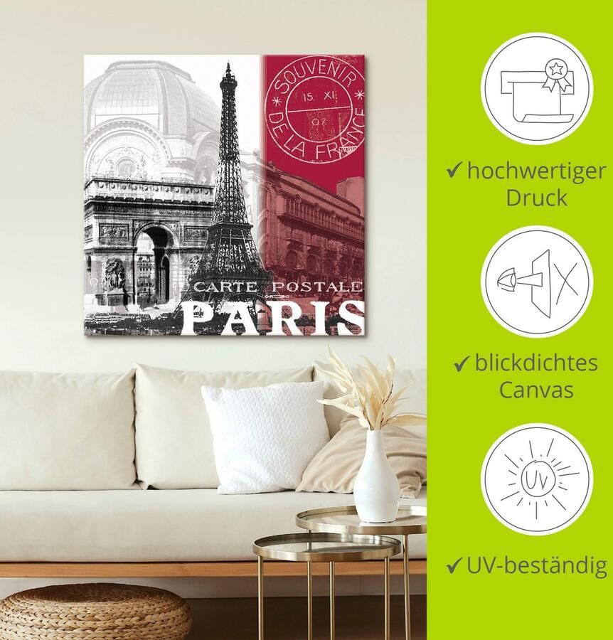 Artland Artprint Paris als artprint van aluminium artprint voor buiten artprint op linnen in verschillende maten - Foto 4