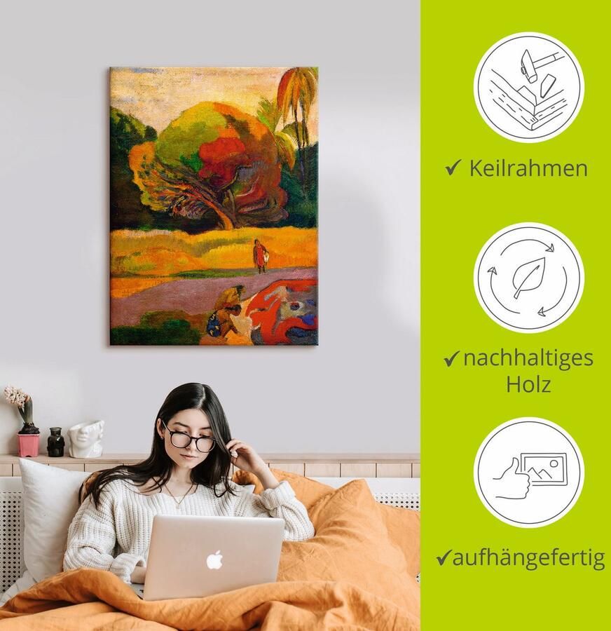 Artland Artprint op linnen Paul Gauguin vrouwen aan de rivier