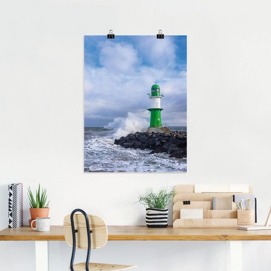 Artland Poster Pier aan de Oostzeekust in Warnemünde - Foto 2
