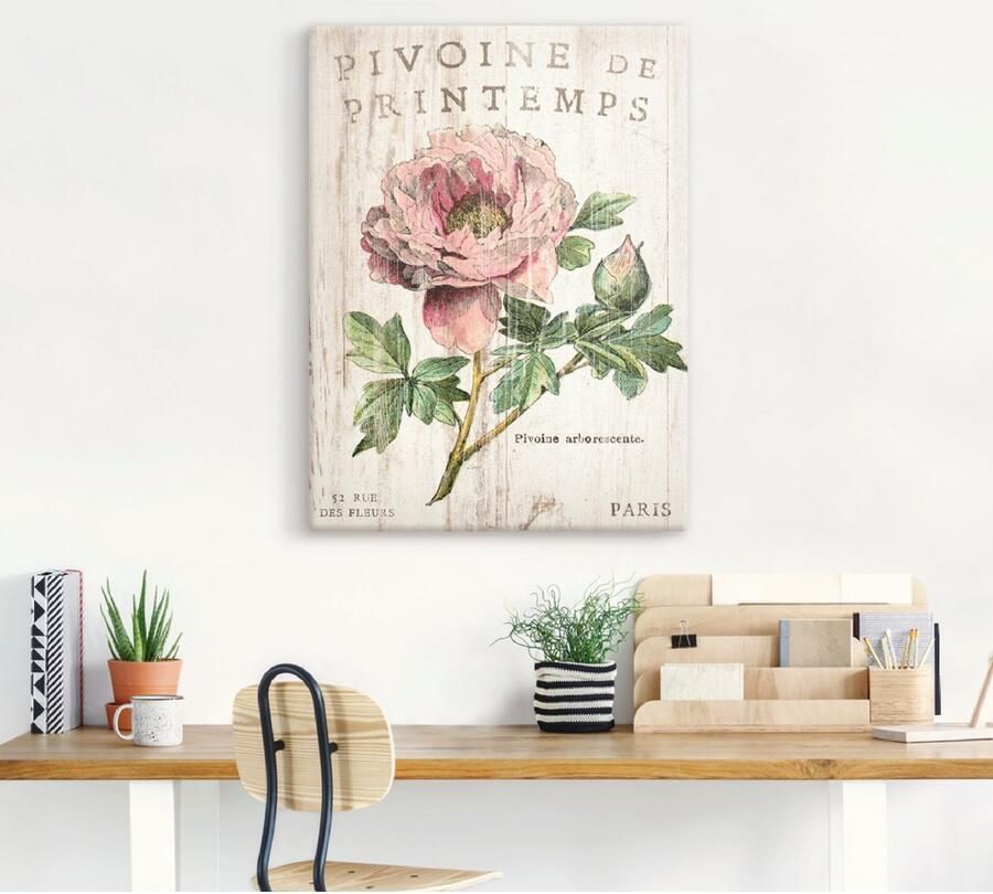 Artland Artprint PIOENROOS als artprint op linnen poster muursticker in verschillende maten - Foto 3