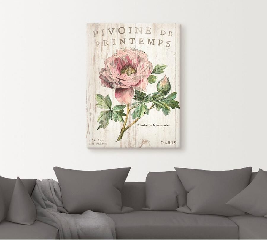 Artland Artprint PIOENROOS als artprint op linnen poster muursticker in verschillende maten - Foto 4