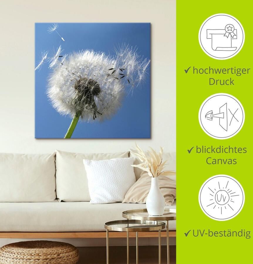 Artland Artprint Pluizenbol als artprint van aluminium artprint voor buiten artprint op linnen poster in verschillende maten. maten - Foto 3