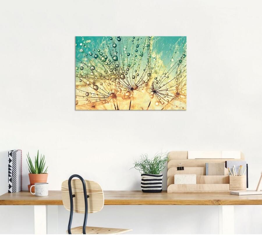 Artland Artprint Pluizenbol druppelmagie als artprint van aluminium artprint voor buiten artprint op linnen poster muursticker - Foto 6