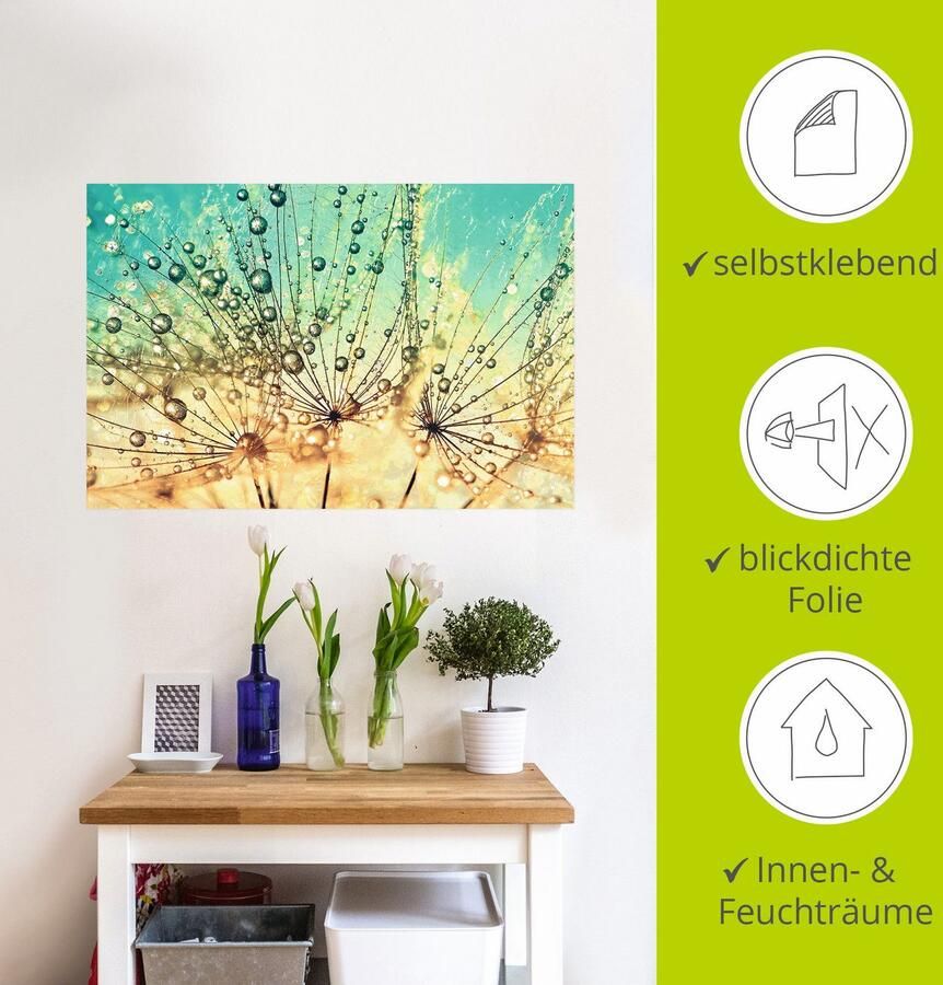 Artland Artprint Pluizenbol druppelmagie als artprint van aluminium artprint voor buiten artprint op linnen poster muursticker - Foto 3