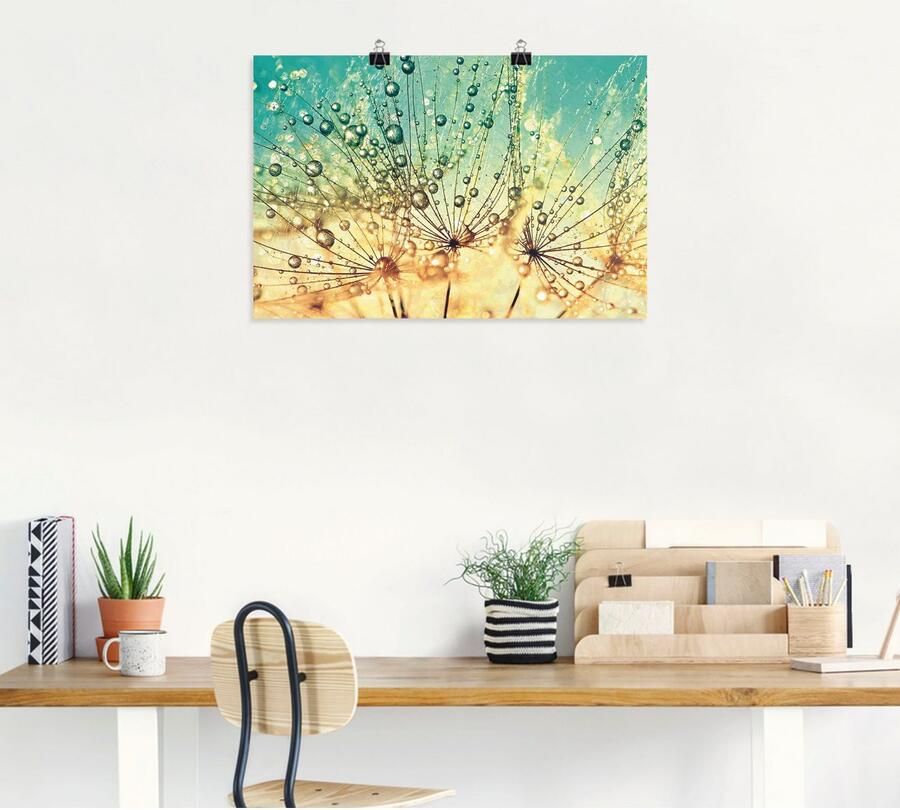 Artland Artprint Pluizenbol druppelmagie als artprint van aluminium artprint voor buiten artprint op linnen poster muursticker - Foto 6