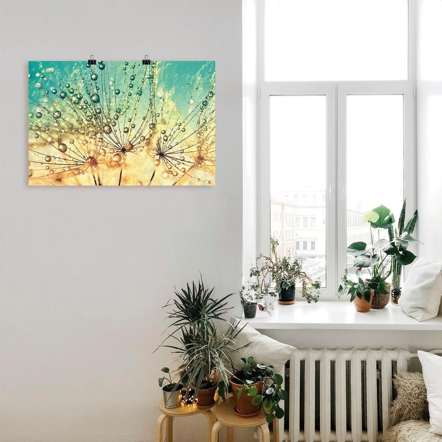 Artland Artprint Pluizenbol druppelmagie als artprint van aluminium artprint voor buiten artprint op linnen poster muursticker - Foto 2