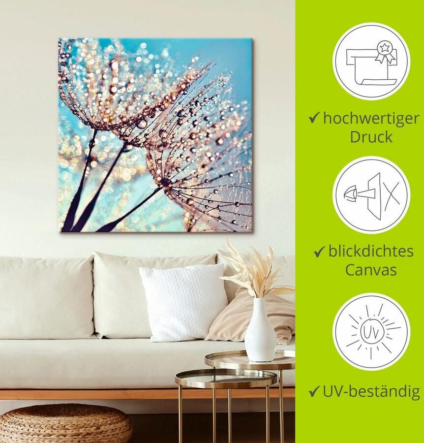 Artland Artprint Pluizenbol druppelvanger als artprint van aluminium artprint voor buiten artprint op linnen poster in verschillende maten. maten - Foto 3