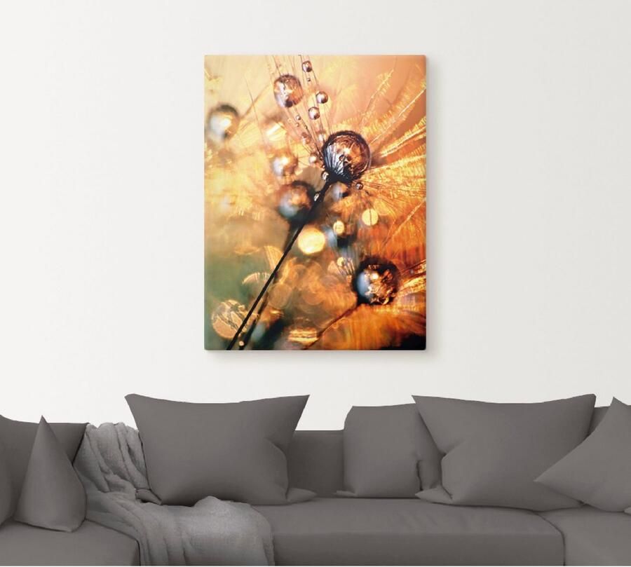 Artland Artprint Pluizenbol Energy als artprint op linnen poster in verschillende formaten maten - Foto 4