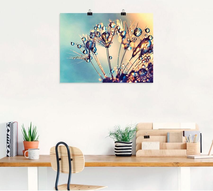 Artland Artprint Pluizenbol glitter touw als artprint op linnen poster in verschillende formaten maten - Foto 4