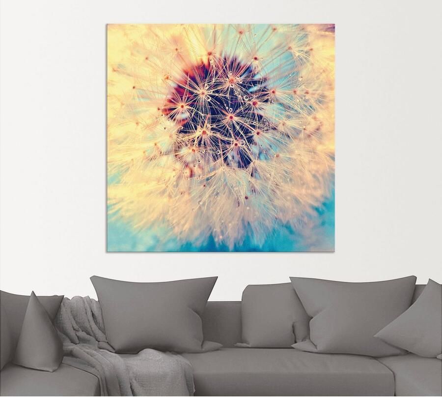 Artland Artprint Pluizenbol heel dichtbij als artprint van aluminium artprint voor buiten artprint op linnen poster in verschillende maten. maten - Foto 5