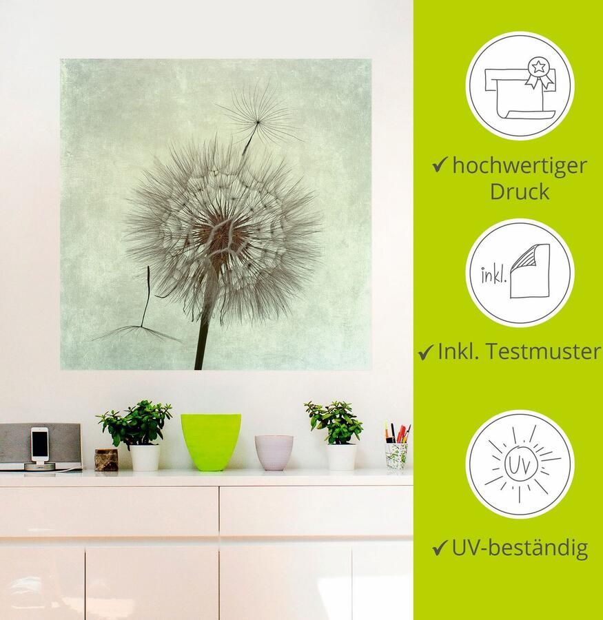 Artland Artprint Pluizenbol II als artprint op linnen poster muursticker in verschillende maten - Foto 2