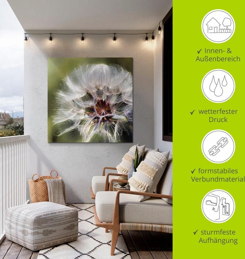 Artland Artprint Pluizenbol II als artprint van aluminium artprint voor buiten poster in diverse formaten - Foto 3