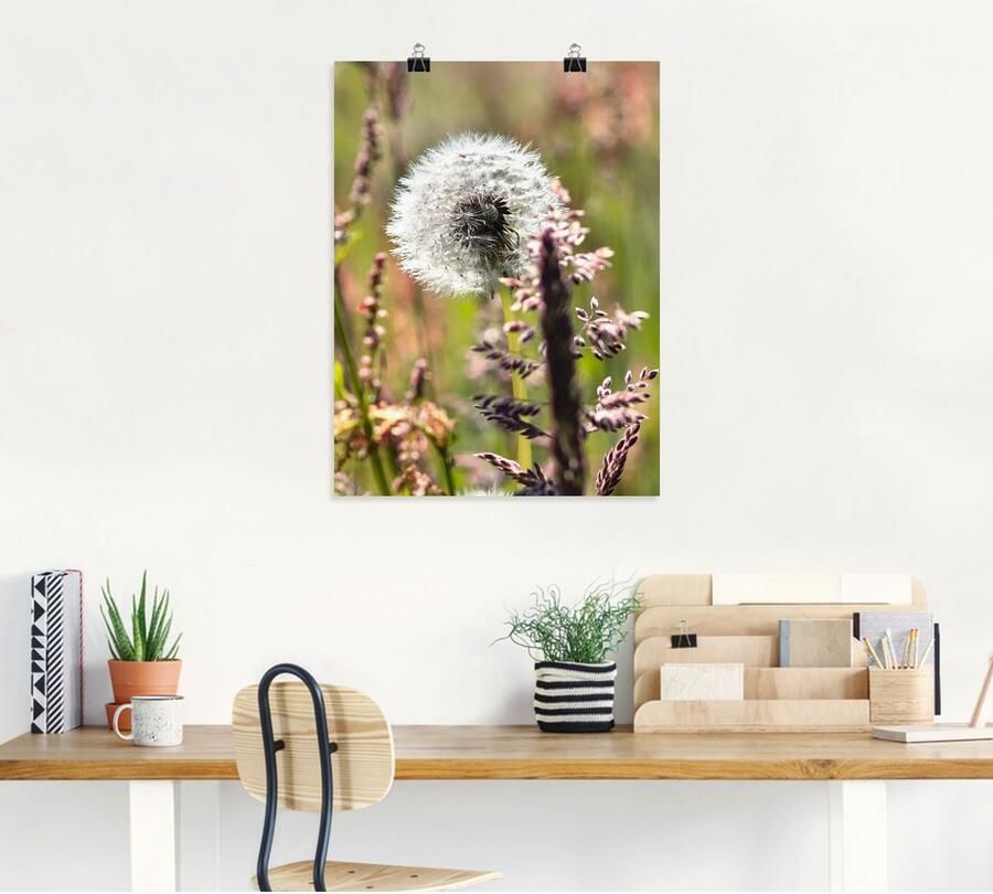 Artland Artprint Pluizenbol III als artprint op linnen poster in verschillende formaten maten - Foto 4