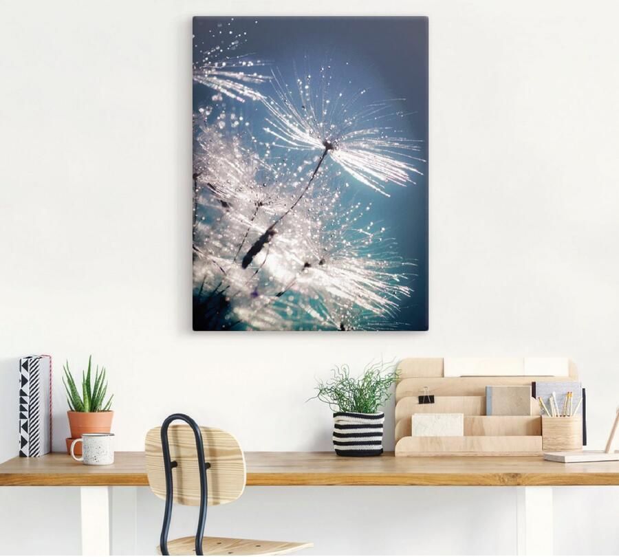 Artland Artprint Pluizenbol kristallen pluimen - Foto 5