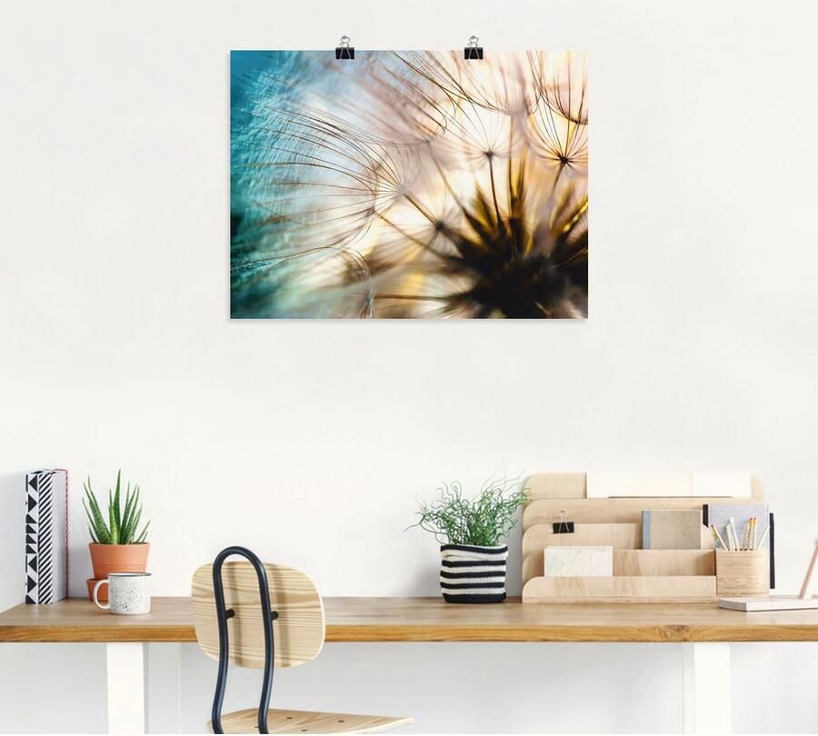 Artland Artprint Pluizenbol macro abstract als artprint van aluminium artprint voor buiten artprint op linnen poster muursticker - Foto 4