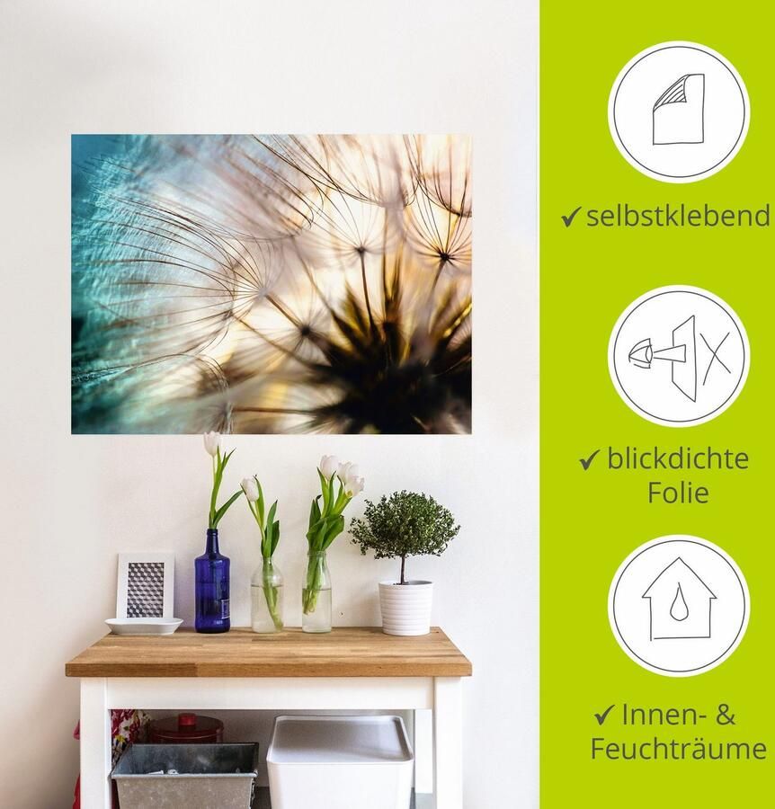 Artland Artprint Pluizenbol macro abstract als artprint van aluminium artprint voor buiten artprint op linnen poster muursticker - Foto 3