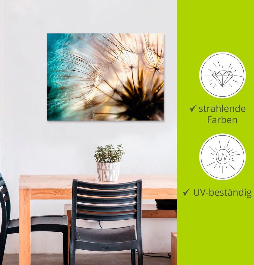 Artland Artprint Pluizenbol macro abstract als artprint van aluminium artprint voor buiten artprint op linnen poster muursticker - Foto 2