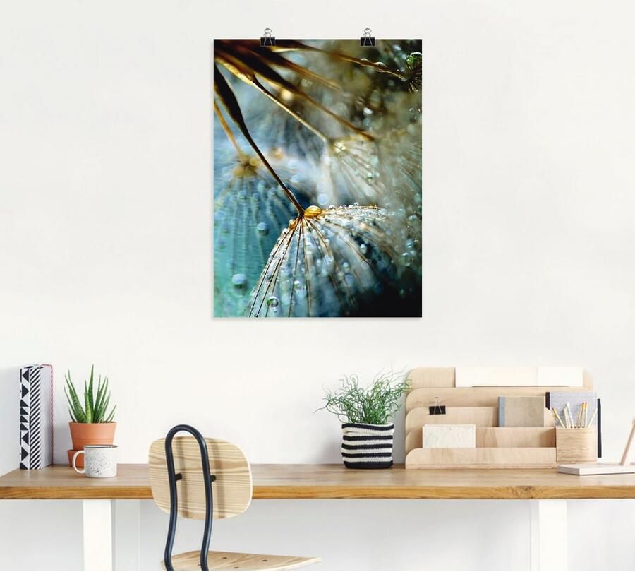 Artland Artprint Pluizenbol mystieke schoonheid als artprint van aluminium artprint voor buiten artprint op linnen poster muursticker - Foto 4