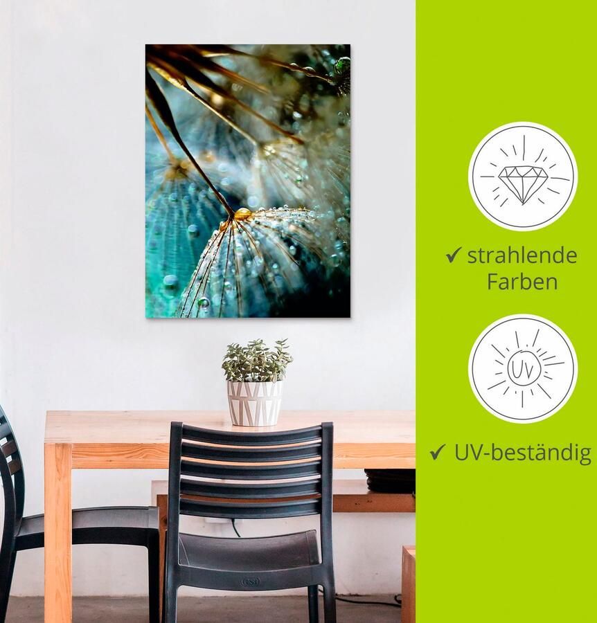 Artland Artprint Pluizenbol mystieke schoonheid als artprint van aluminium artprint voor buiten artprint op linnen poster muursticker - Foto 2