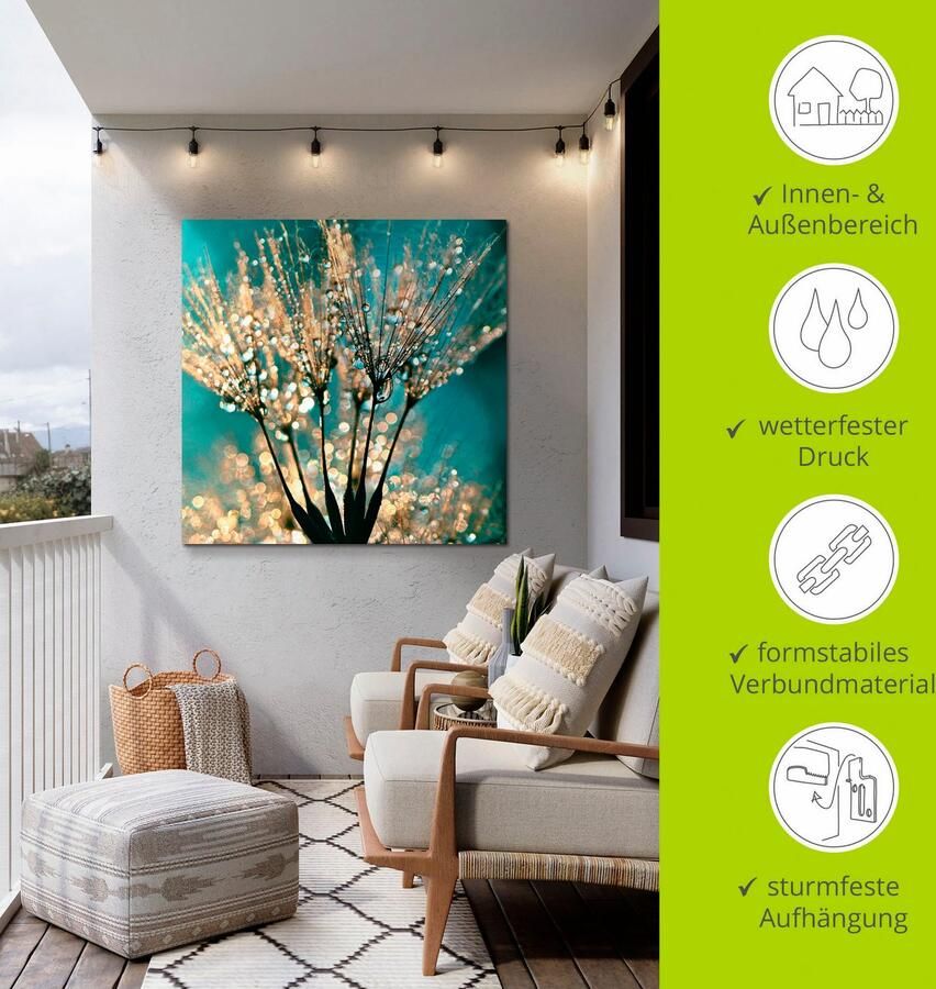 Artland Artprint Pluizenbol pluimen abstract als artprint van aluminium artprint voor buiten artprint op linnen poster muursticker - Foto 4