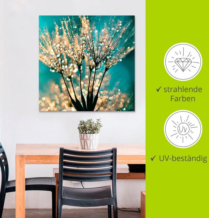 Artland Artprint Pluizenbol pluimen abstract als artprint van aluminium artprint voor buiten artprint op linnen poster muursticker - Foto 3