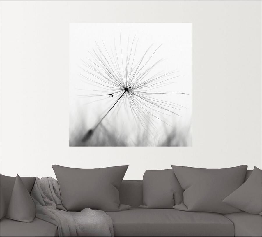 Artland Artprint Pluizenbol pluimen als artprint van aluminium artprint voor buiten artprint op linnen poster muursticker - Foto 4