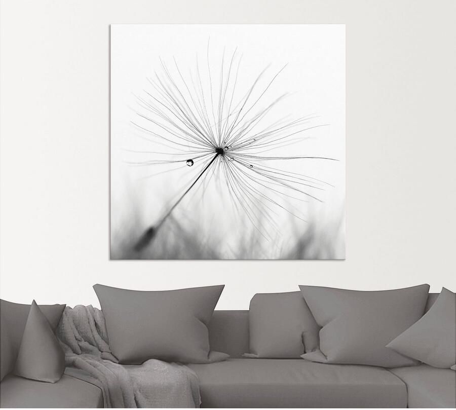 Artland Artprint Pluizenbol pluimen als artprint van aluminium artprint voor buiten artprint op linnen poster muursticker - Foto 4