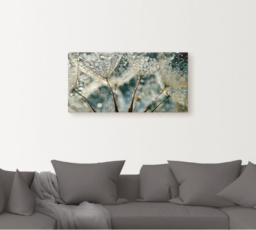 Artland Artprint op linnen Pluizenbol regenbui - Foto 4