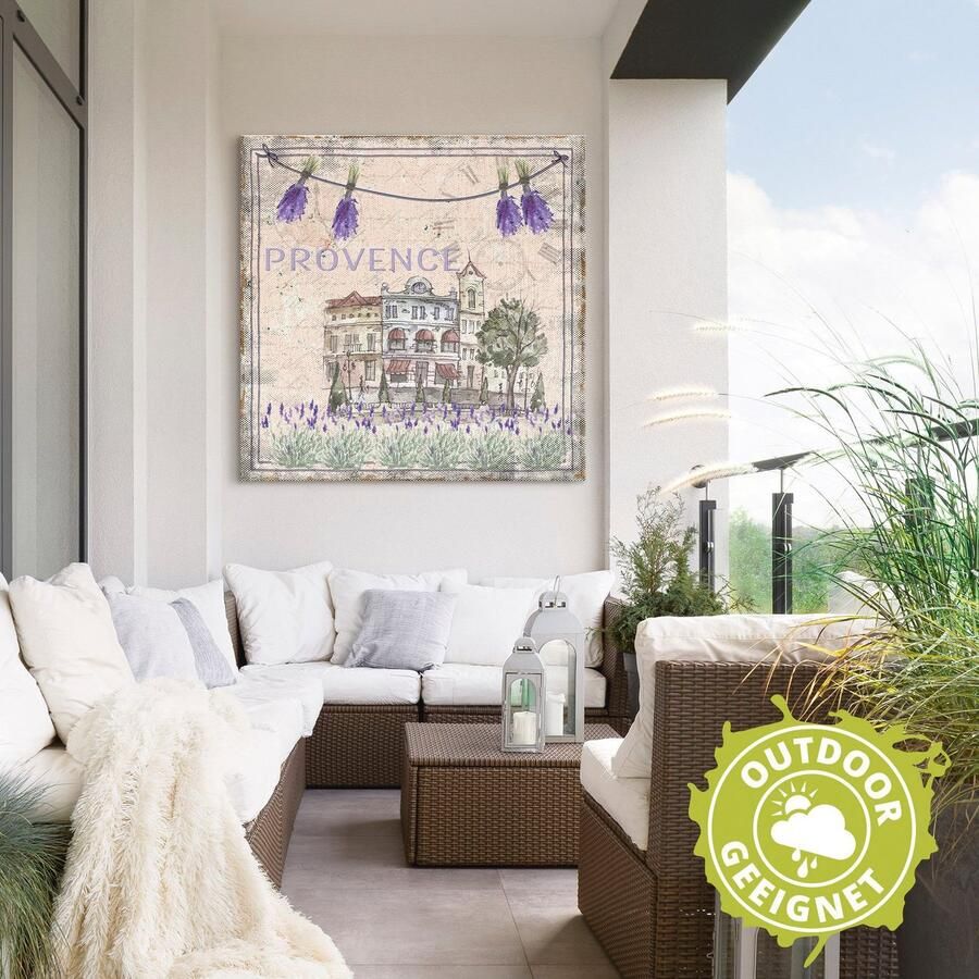 Artland Artprint Provence-Mijn liefde als artprint van aluminium artprint voor buiten artprint op linnen in verschillende maten