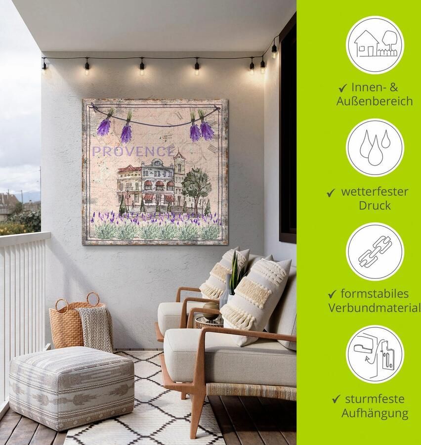 Artland Artprint Provence-Mijn liefde als artprint van aluminium artprint voor buiten artprint op linnen in verschillende maten - Foto 3