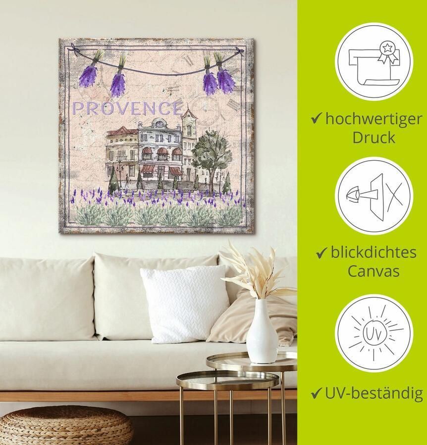 Artland Artprint Provence-Mijn liefde als artprint van aluminium artprint voor buiten artprint op linnen in verschillende maten - Foto 2