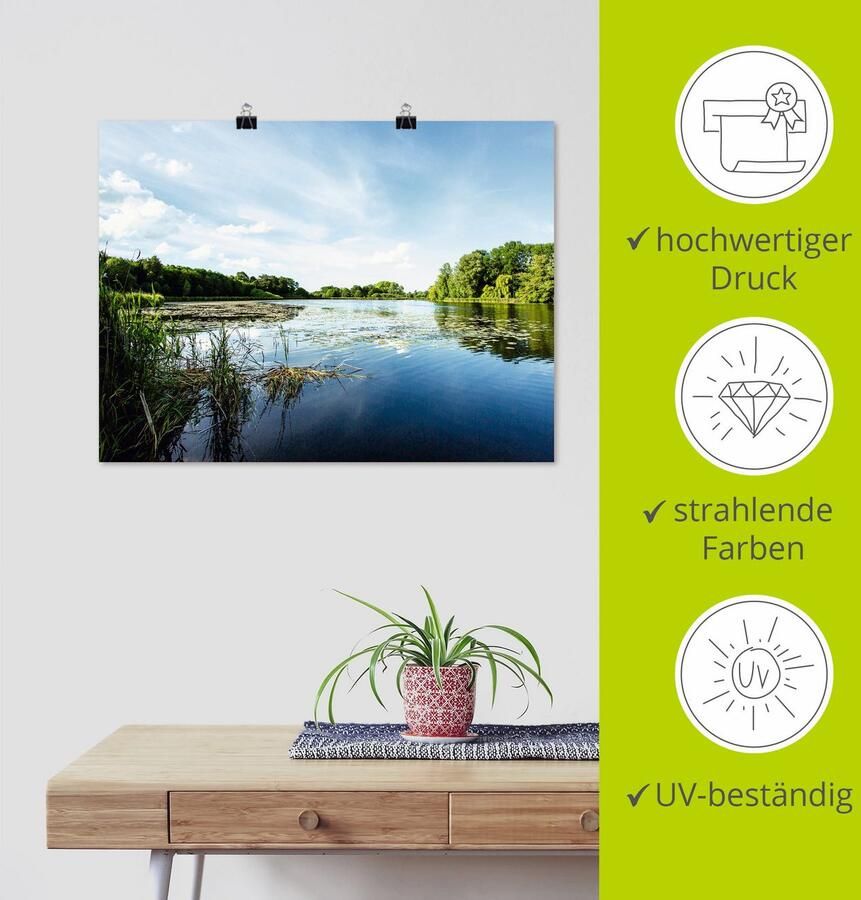 Artland Artprint Pure idylle als artprint op linnen poster muursticker in verschillende maten - Foto 3